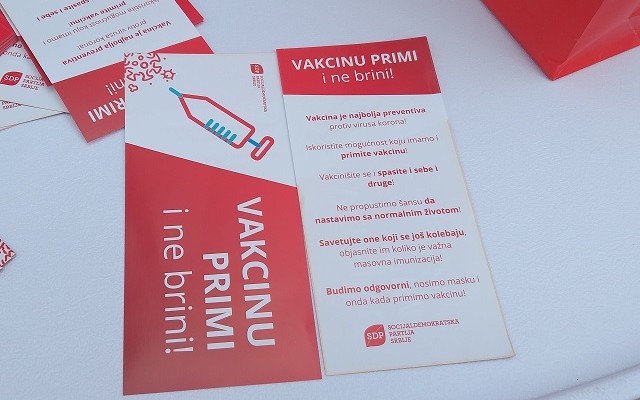 SDP Užice: Vakcinu primi i ne brini!