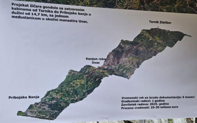 Od Tornika tri gondole vode na tri strane