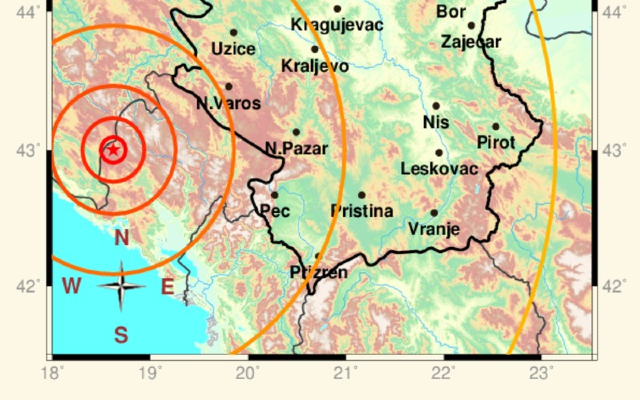 Zemljotres 5,4 Rihtera u Crnoj Gori