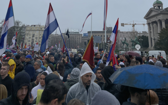 Studenti završili protest zbog incidenta ispred Skupštine