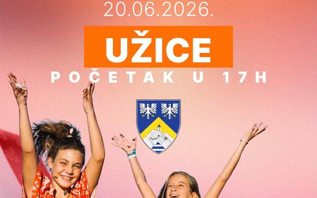 Yоутх Виллаге 2026 у суботу на Градском тргу у Ужицу, увече наступ Гоце Тржан
